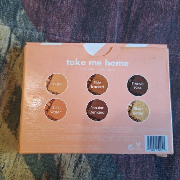🌟 ColourPop Take Me Home Eyeshadow Palette – 6 Shades (Used, Box Included) - Picture 3 of 4